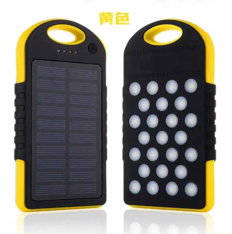 Wholesale 8000mAh Dual-USB Waterproof Solar Power Bank Battery Charger Powerbank