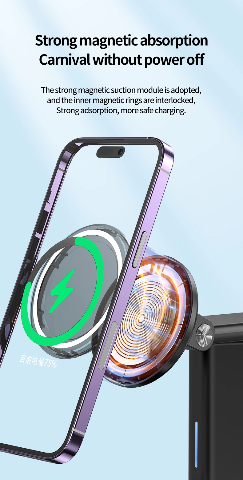 Unique Design Desktop Fast Charging 3 in 1 Magnetic Wireless Charger