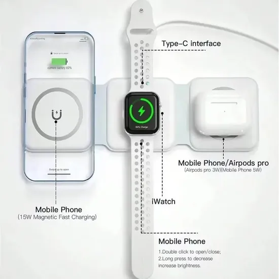 10 W kabelloses tragbares Telefonladegerät