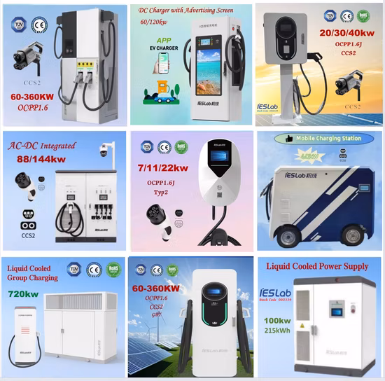 Heiße Verkaufs-DC-EV-Ladestationseinheit Chademo CCS 150 kW Elektroauto-Ladepunkt Ocpp EV DC-Schnellladegerät mit 1000 V Ausgangsspannung Grundlegende Anpassung